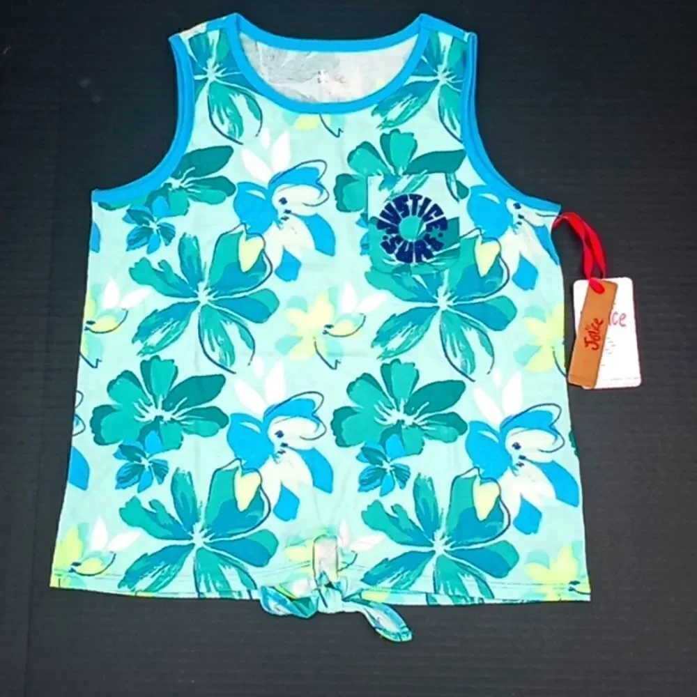 Girls Justice Tank Top Shirt & Pants 2pc Outfit Size L